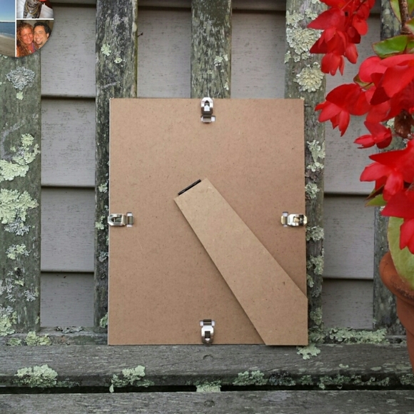 Hand Crafted Framed Original Scratchboard Folk Art Drawing 'Rainbow Star Flower' - Picture 3 of 4